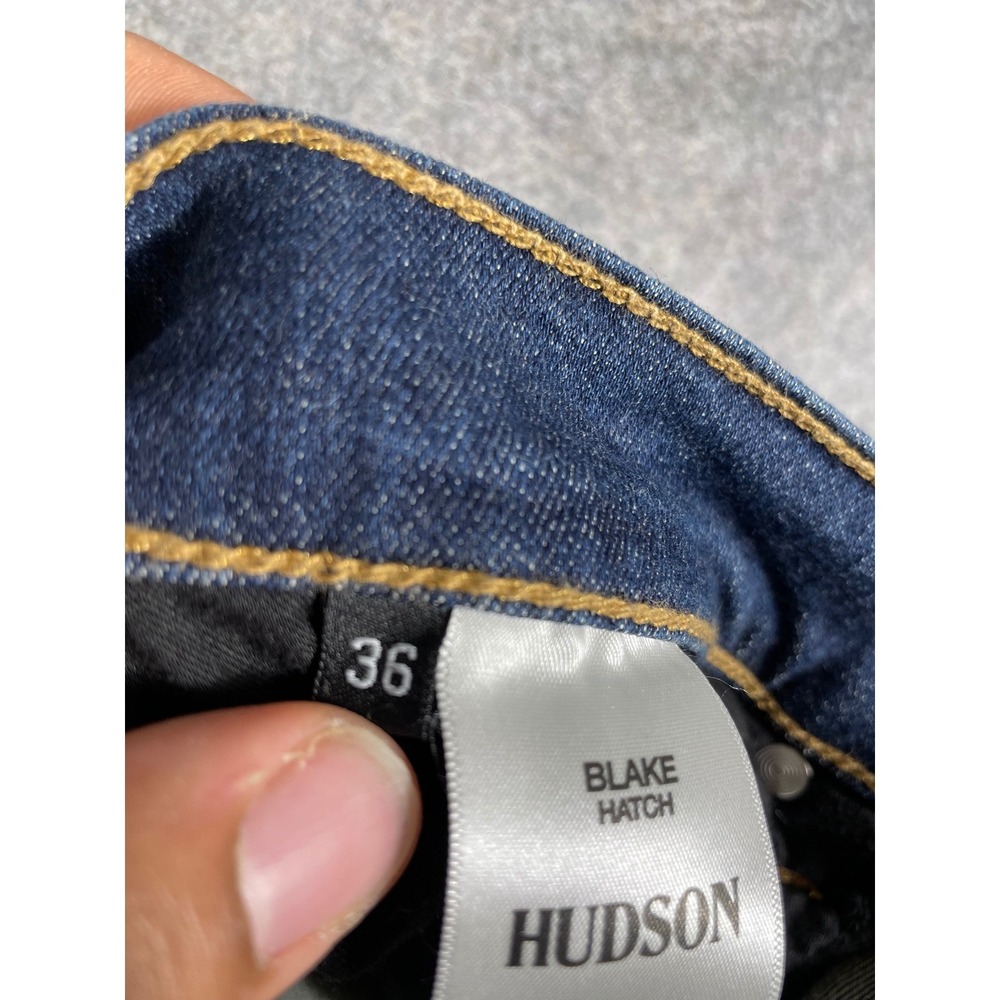 Hudson Blake Hatch Jeans Mens Size 36 Dark Wash Denim Casual Everyday - Picture 4 of 10